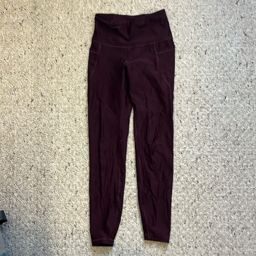Maroon leggings